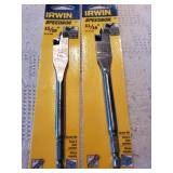 2pc Irwin 11/16" Spade Bit