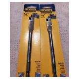2pc Irwin 1/2" Spade Bit