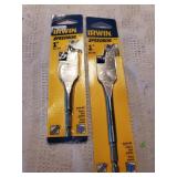 2pc Irwin 1" Spade Bit
