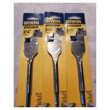 3pc Irwin 1-1/8" Spade Bid