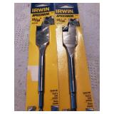 2pc Irwin 15/16" Spade Bit