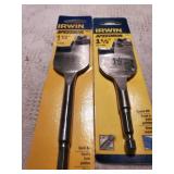 2pc Irwin 1-1/2" Spade Bit