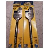 2pc Irwin 1-3/8" Spade Bit