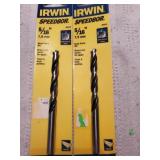 2pc Irwin 5/16" Brad Point Bit