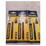 3pc Irwin 1/8" drill bit