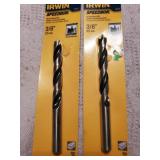2pc Irwin 3/8" Brad Point Bit