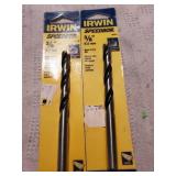 2pc Irwin 3/8" Brad Point Bit