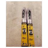 2 Irwin 1/2" Auger Bit