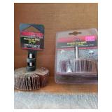 2- 3x1" Mounted Flap Wheel 60,120 grit