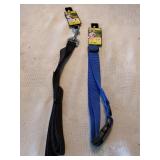 Blue Adjustable 18-26" dog collar & 4