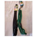 Black 18-26" adjustable dog collar & 4