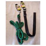 22" Black dog collar & 4