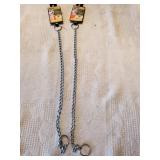 2 16" Dog Choke Chain Collars