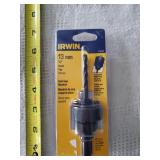 13mm Irwin 1/2" Shank Tige Hole Saw Mandrel