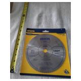 7-1/4" Irwin 140T Plywood Saw Blade