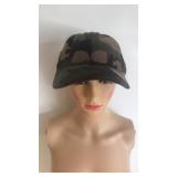 Felt camo baseball cap