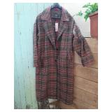 Wild Fable Ladies Plaid Trench Coat