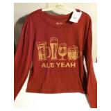Womens Ale Yeah Long Sleve 
Size: XL
Color: