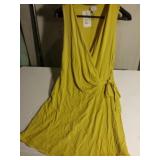 Womens New Day Yellow Sleeveless Dress with