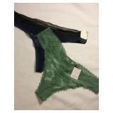 Lace Thong Panties - 2 pair SIZE: MED