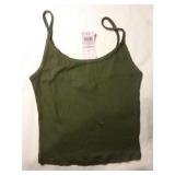 Womens Olive Green Tank Top 
Size:  Medium
