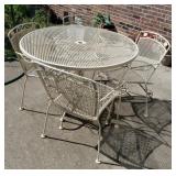 Wrought Iron Patio set & Umbrella