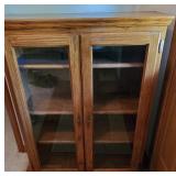 Curio Cabinet with Class Doors
