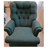 Best Chairs - Swivel Hunter Green Chair