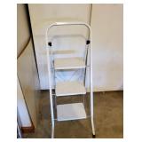 Aluminum White 3 Step Stool