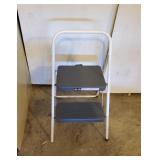 Cosco 2 Step White & Gray Step Stool