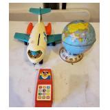 Fisher Price Plane World Metal Globe & Playskool