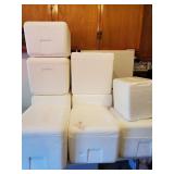 9 Styrofoam Coolers various Sizes From Ohama