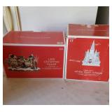 LED Christmas House & Fiber Optic White Resin