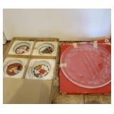 13" Holiday Platter, Fine Porcelain Christmas