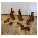 10 pc Wooden Nativity Set