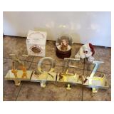 NOEL Stocking Holders,Santa Musical, Bear Decor,