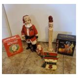 Santa, Tiffany style Candle Holder, Mouse Music