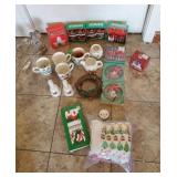 Christmas Cups,Towels, napkins rings, bells