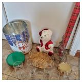 Christmas glasses, Wrapping Paper,Tin