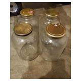 4 Gallon Size Glass Jars