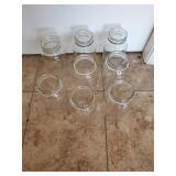 8 Small Mouth Quart Size Kerr Canning Jars
