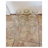 10 Assorted Quart Size Mouth Canning Jars