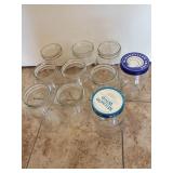 10 Assorted Quart Size Small Mouth Canning Jars