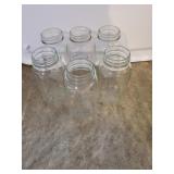 3 Atlas Small Mouth Quart Size Canning Jars
