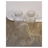3 Canning Jars Small Mouth