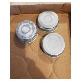3 Metal Small Mouth Canning Jars Lids