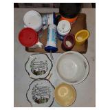 Cups, 2 Bowls 2 Plates