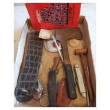 toy guns, hatchet, and more