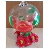 Glass Hummingbird Feeder