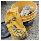 opened bags of quickrete